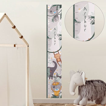 Personalised Tiny Tatty Teddy Wild One Height/Growth Chart