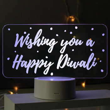 Personalised Polka dot Message LED Colour Changing Sign