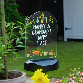 Personalised Vegetable Patch Outdoor Solar Light Up Sign