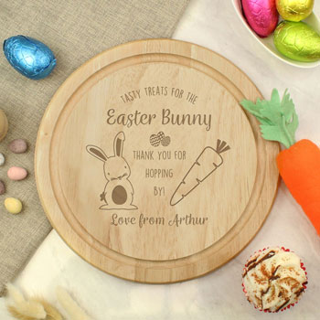 Kid's Wooden Personalised Easter Bunny Treat Board