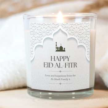 Personalised Eid Al Fitr Candle