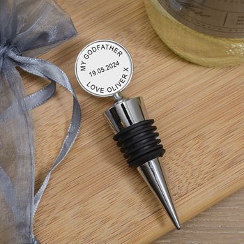 Personalised Godfather Bottle Stopper Appreciation Gift